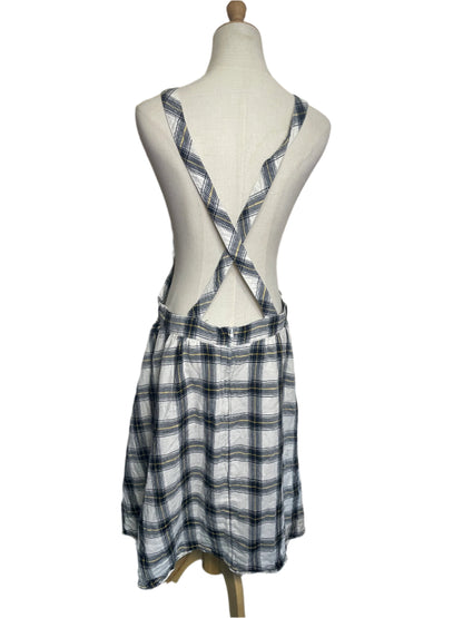 Women's Pinafore dress checker size 16