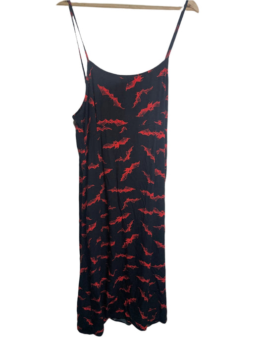 Women's  black & red bat dress size 14