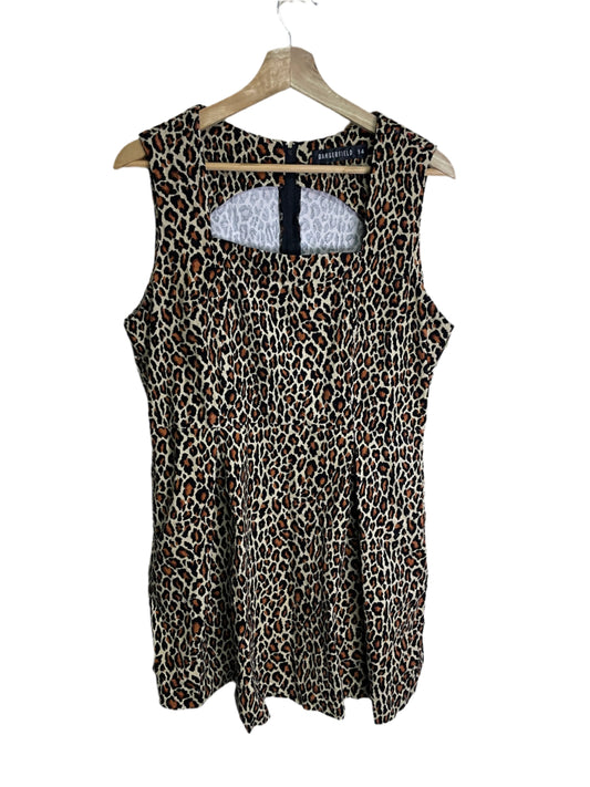 Women's  leopard Dangerfield dress size 14