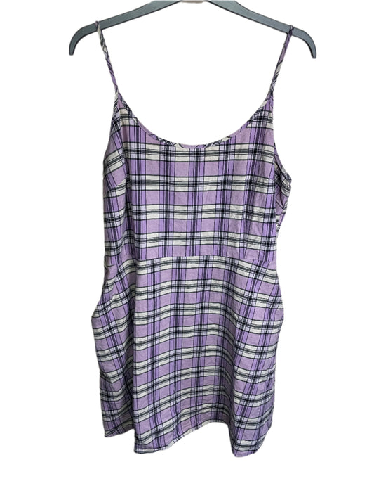 Women's Dangerfield purple tartan dress size 18