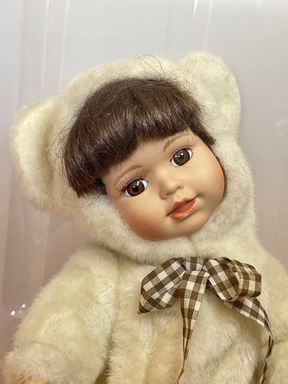 Porcelain baby doll-teddy