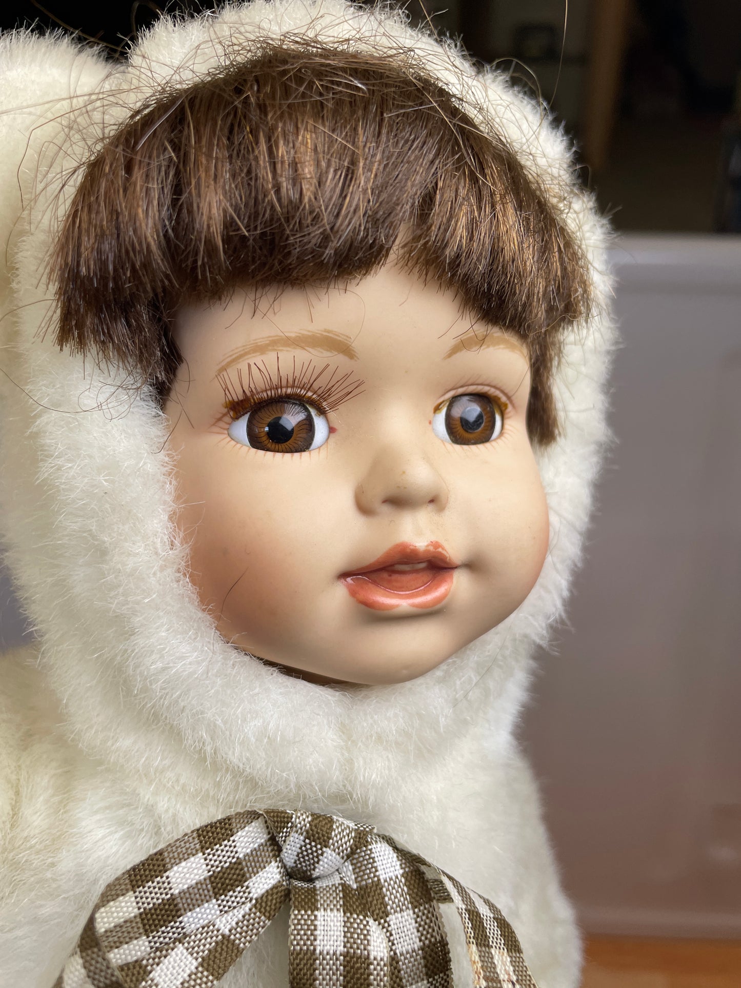 Porcelain baby doll-teddy