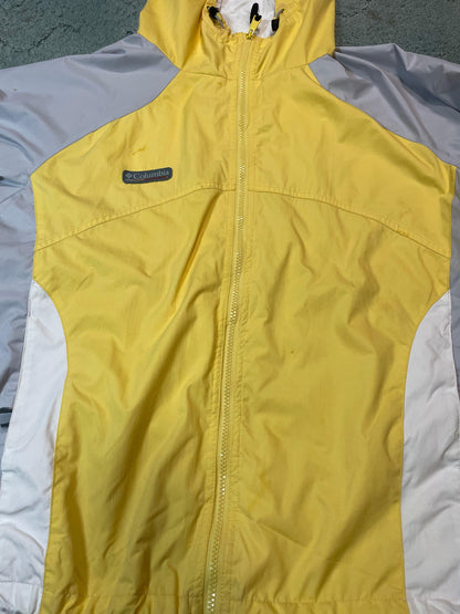 Woman's XL Colorado windbreaker jacket vibrant yellow - Scroll through thrift