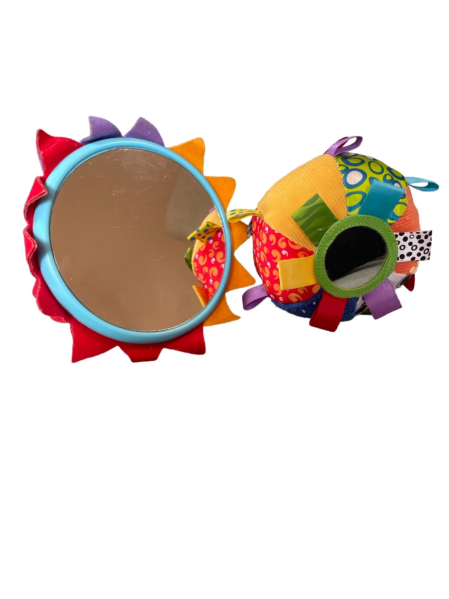 Baby toy mirror & soft ball