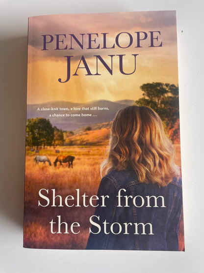 Book : Shelter from the storm by Penelope Janu - Scroll through thrift