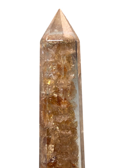 Citrine resin tower point