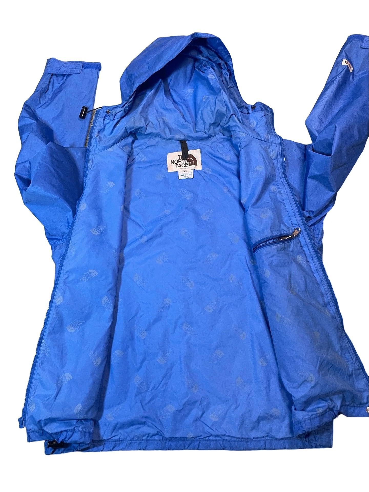 The North Face blue womens jacket size L shell weatherproof retro USA style - Scroll through thrift