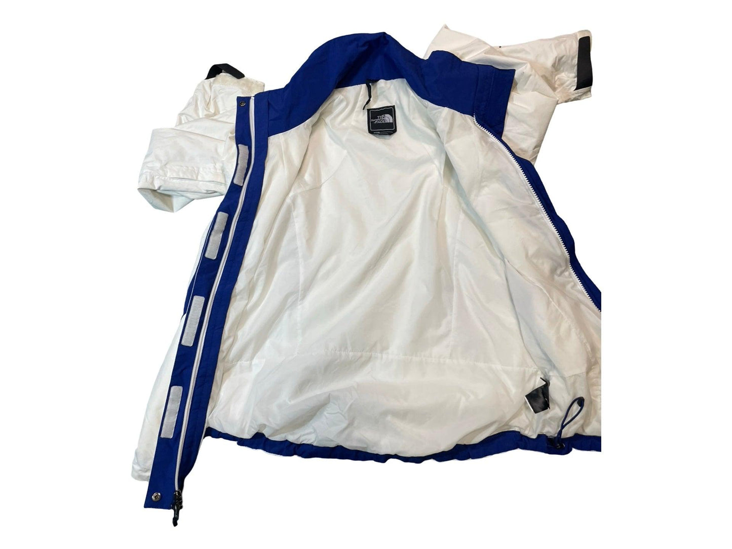 The North Face white & blue Womans jacket size small - Scroll through thrift