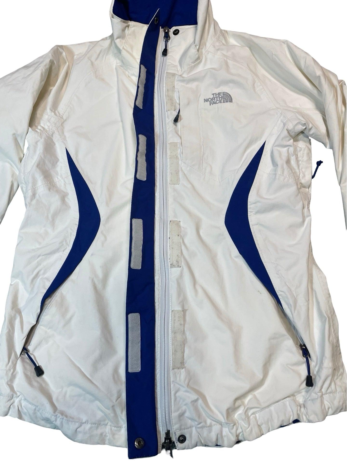 The North Face white & blue Womans jacket size small - Scroll through thrift