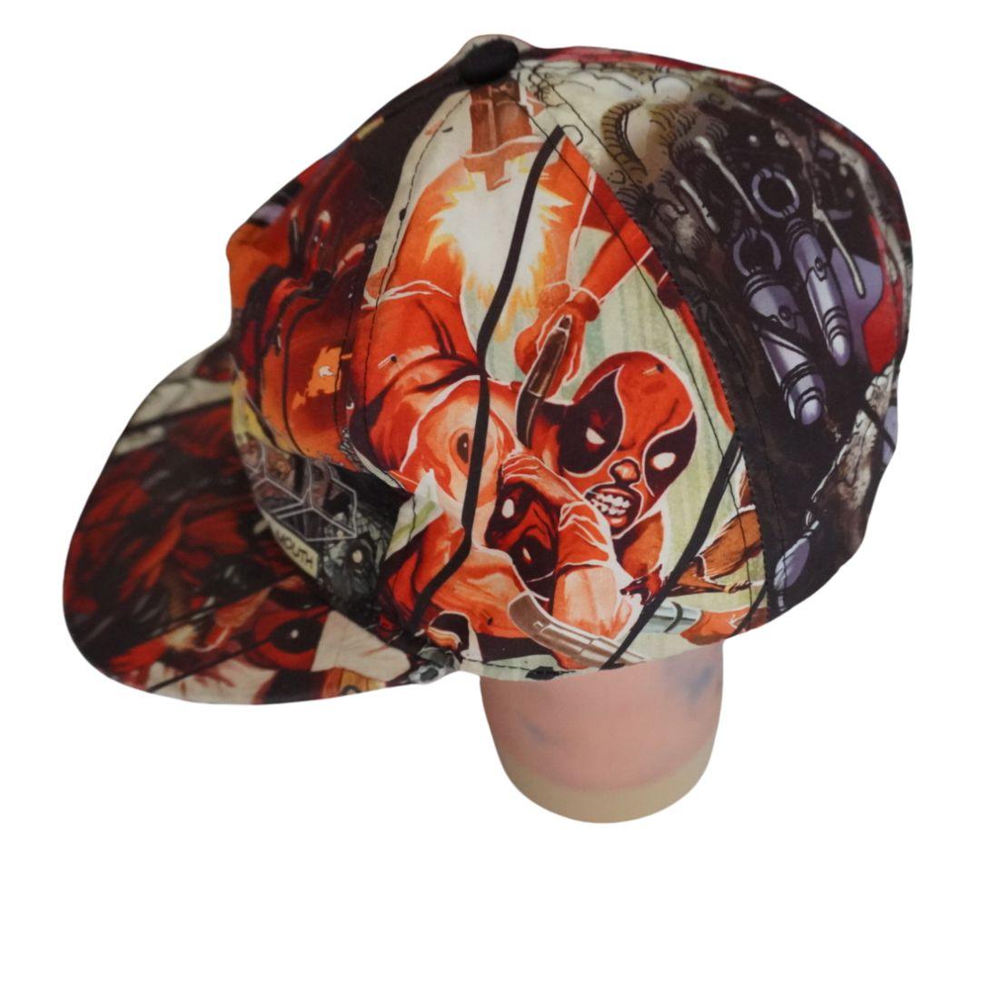 Deadpool comic strip scene hat - Scroll through thrift