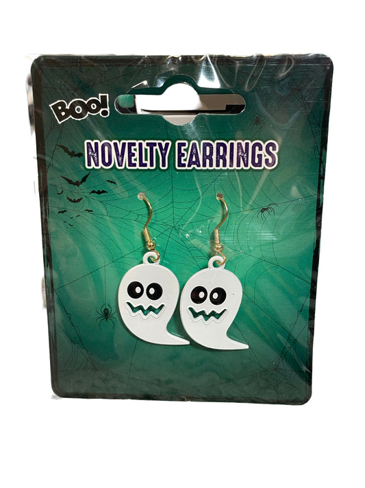 Halloween spooky ghost earrings - Scroll through thrift