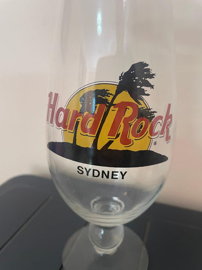 Hardrock Cafe cocktail glass sydney 25cm - Scroll through thrift