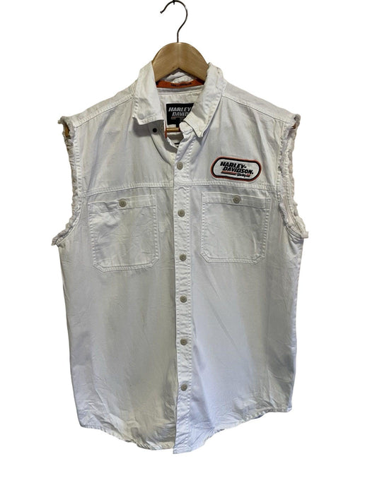 Harley Davidson tank button up mens shirt size medium - Scroll through thrift