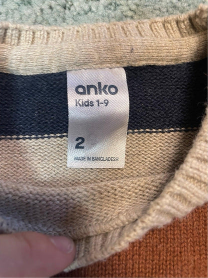 Kids Anko size 2 stripy knit. - Scroll through thrift