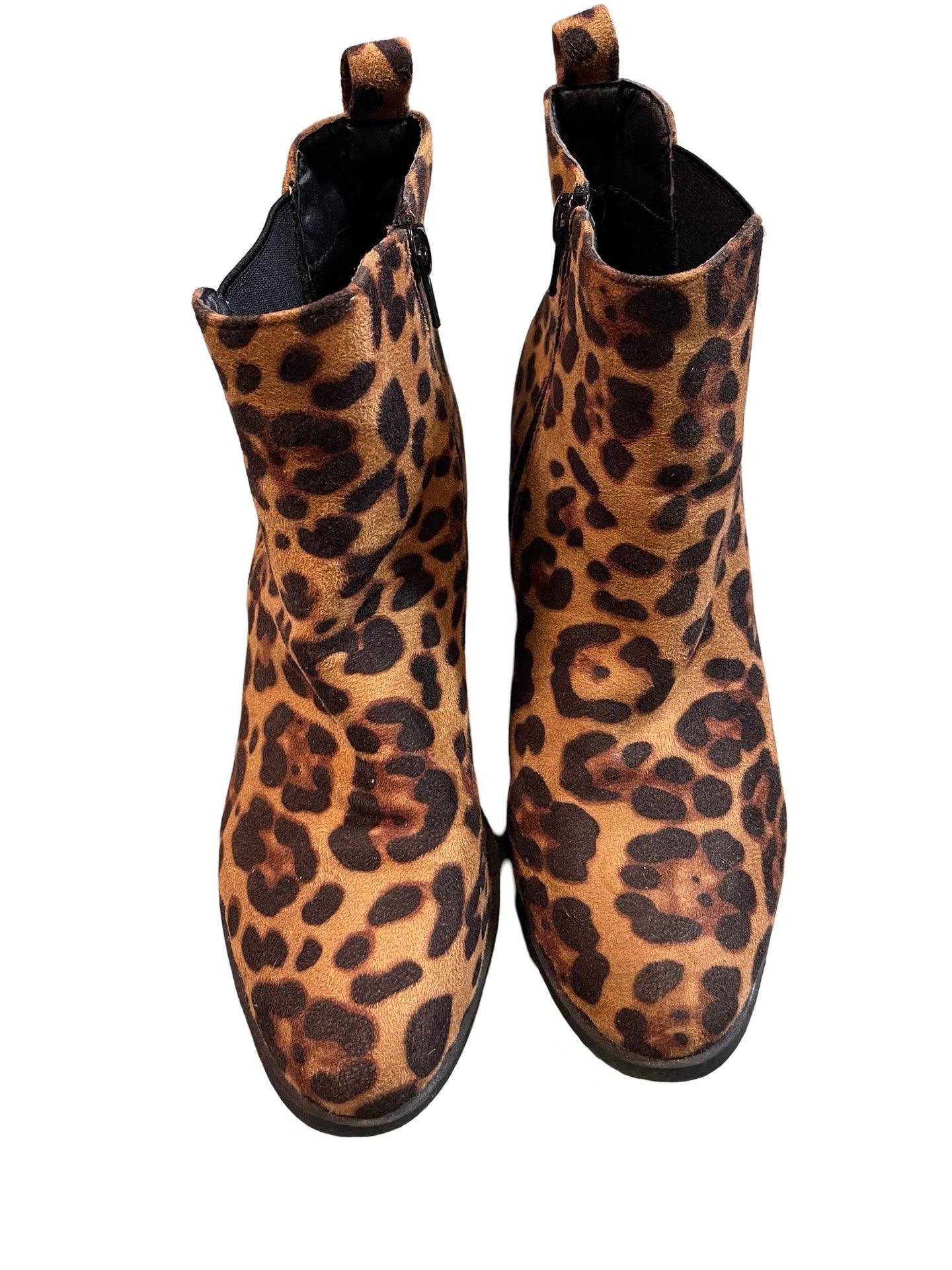 Womens Riversoft leopard print boots size 38