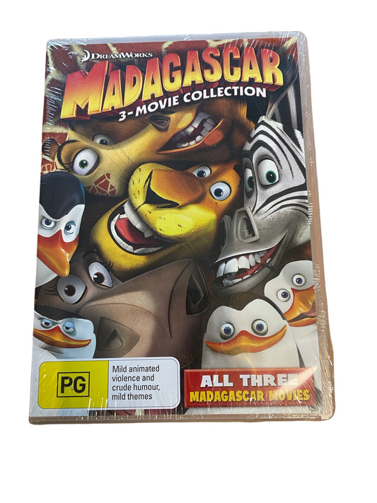 Madagascar all three movies in one still sealed -DVD - Scroll through thrift