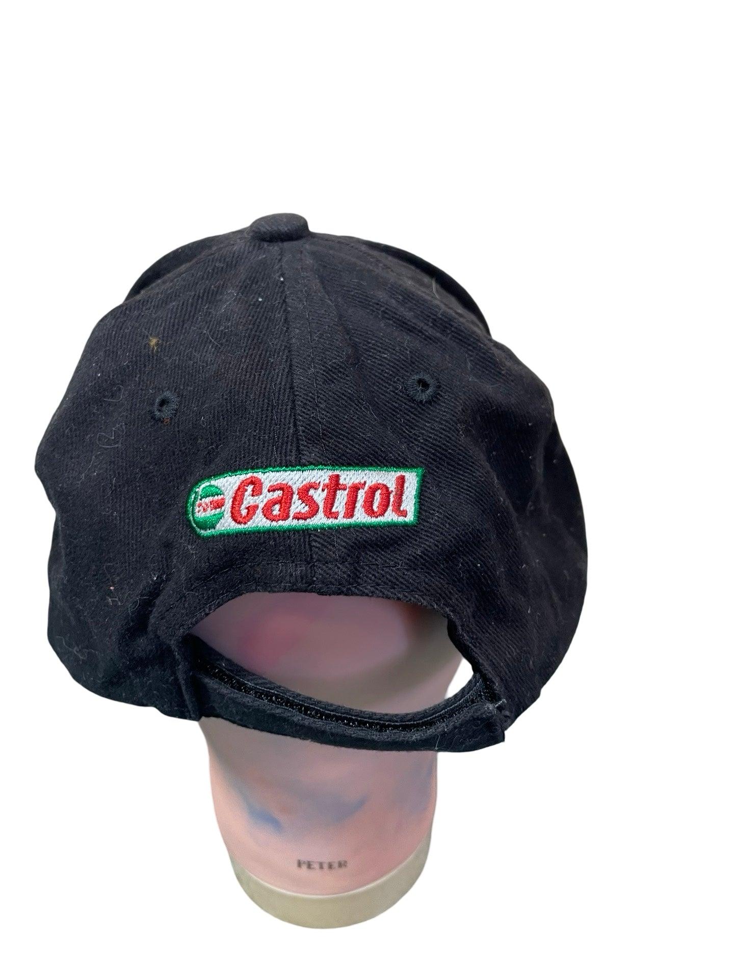 Mens Castrol Racing hat one size fits all velcro back - Scroll through thrift