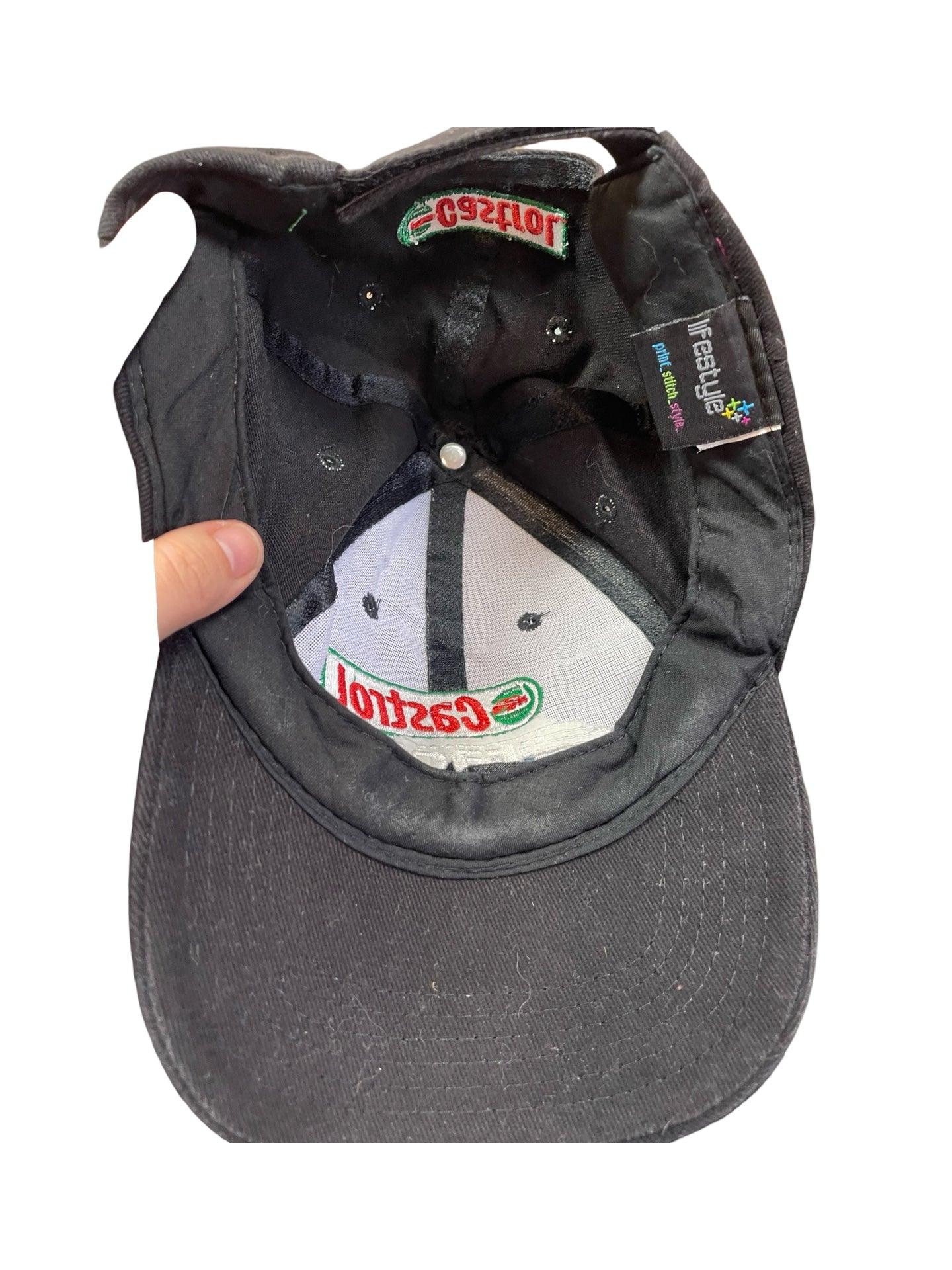 Mens Castrol Racing hat one size fits all velcro back - Scroll through thrift