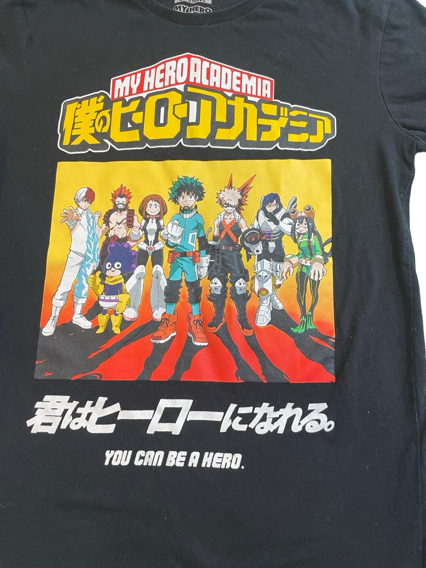 My hero Academia black t-shirt xxs teen. - Scroll through thrift