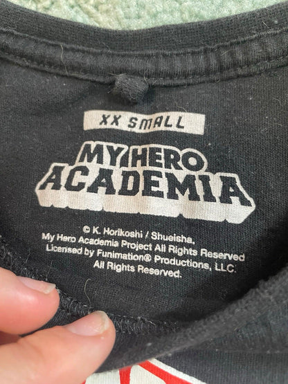 My hero Academia black t-shirt xxs teen. - Scroll through thrift