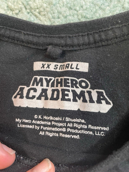 My hero Academia black t-shirt xxs teen. - Scroll through thrift