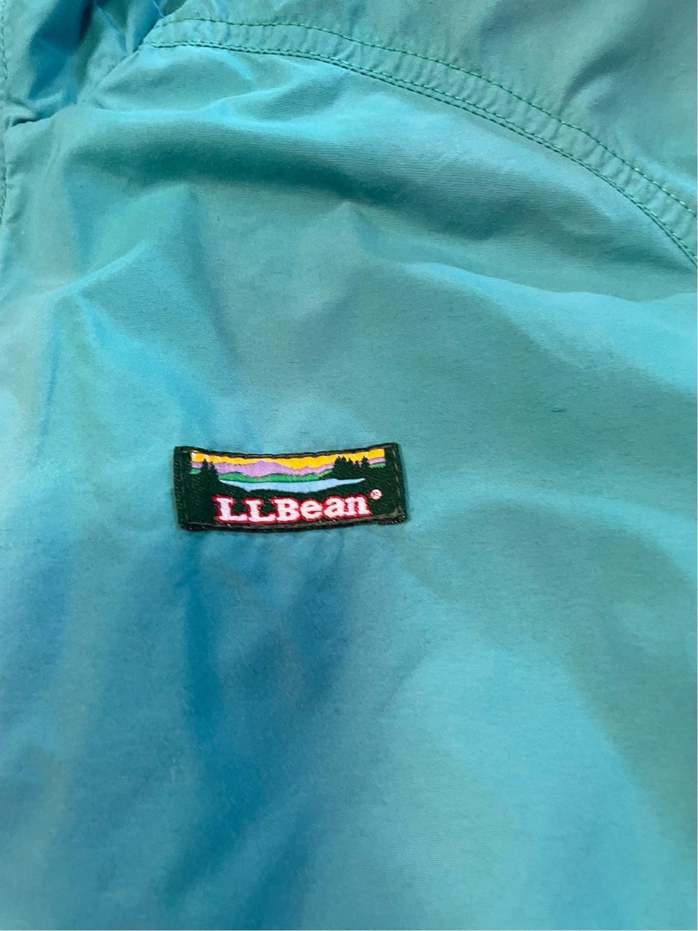 LL bean American vintage bomber jacket size medium women's teal colour - Scroll through thrift