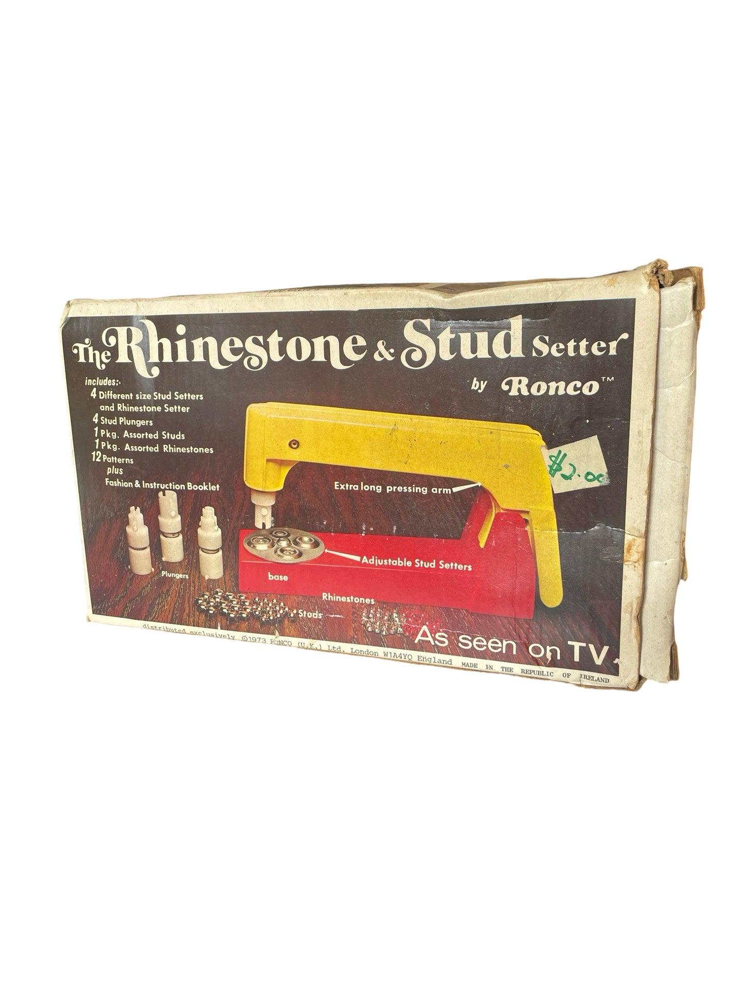 Retro rhinestone & stud press. - Scroll through thrift