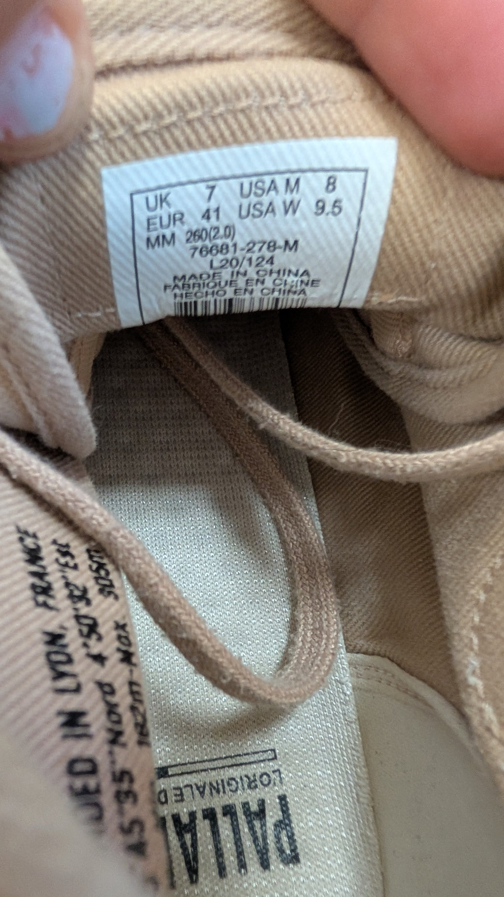 Unisex palladium shoes size woman's 9.5 mens - Scroll through thrift