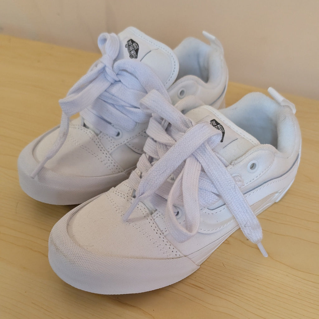 Kids vans nu skool white skater shoe size us3 - Scroll through thrift