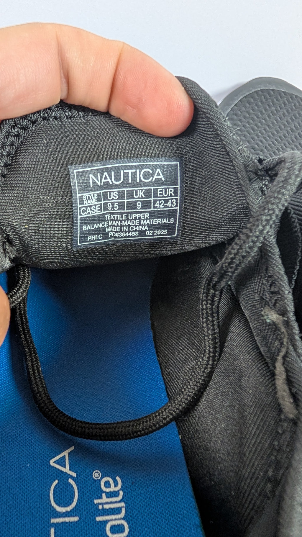 Nautica mens joggers size 9.5 us ortholite