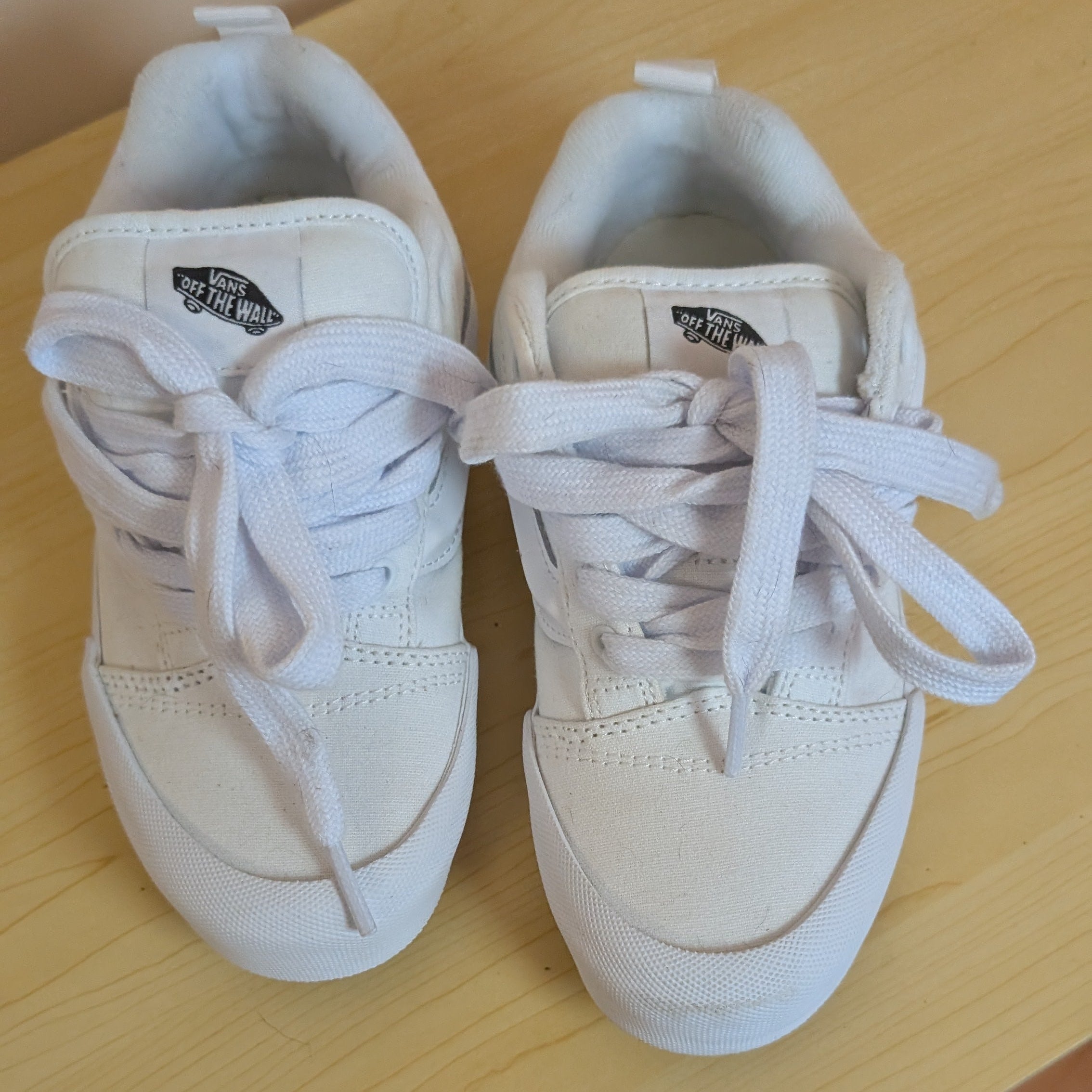 Kids vans nu skool white skater shoe size us3 - Scroll through thrift