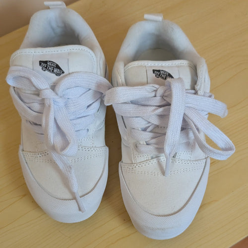 Kids vans nu skool white skater shoe size us3 - Scroll through thrift