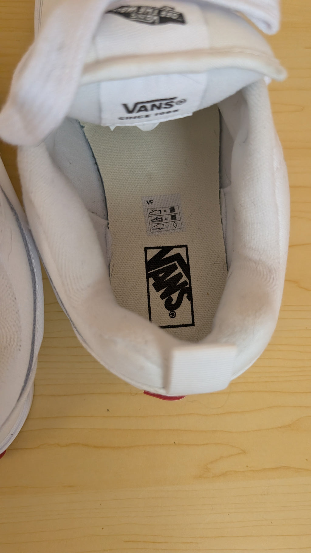 Kids vans nu skool white skater shoe size us3 - Scroll through thrift