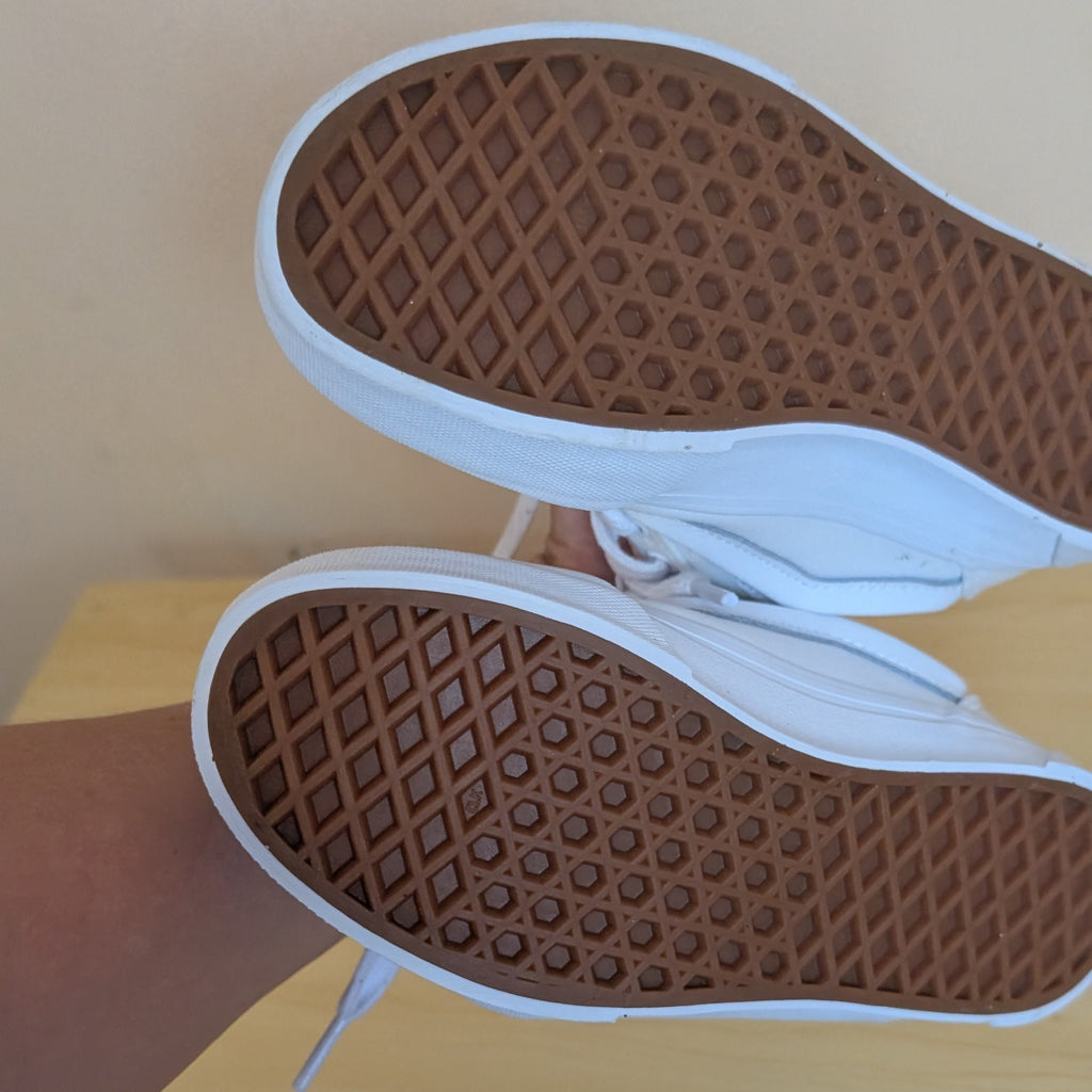 Kids vans nu skool white skater shoe size us3 - Scroll through thrift