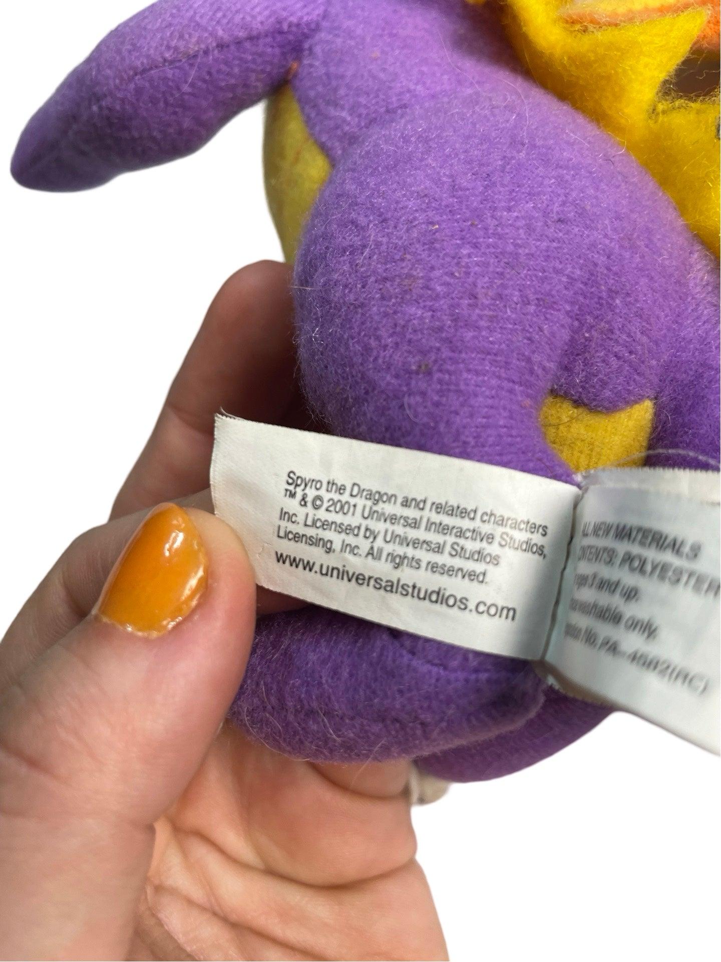 Spyro plush 2001 , 22cm high *small tear on horn. - Scroll through thrift