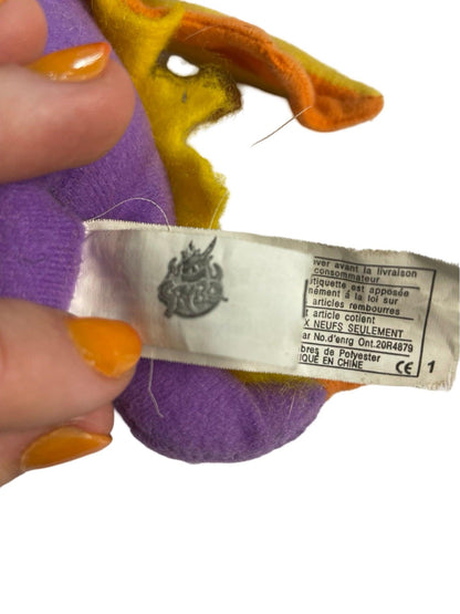 Spyro plush 2001 , 22cm high *small tear on horn. - Scroll through thrift