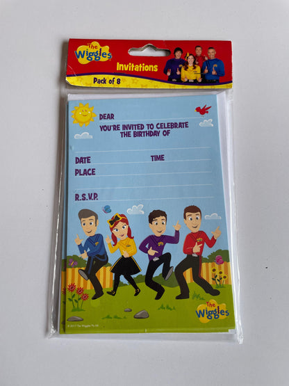 The Wiggles party invitations pack of 8 - Scroll through thrift