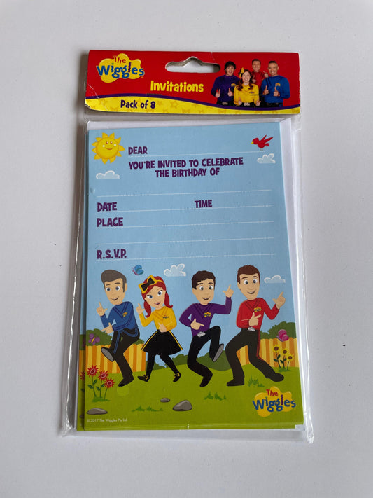 The Wiggles party invitations pack of 8 - Scroll through thrift