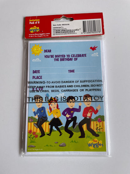 The Wiggles party invitations pack of 8 - Scroll through thrift