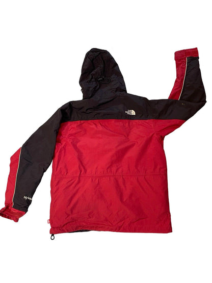 Women's The North Face red and black retro jacket size small - Scroll through thrift