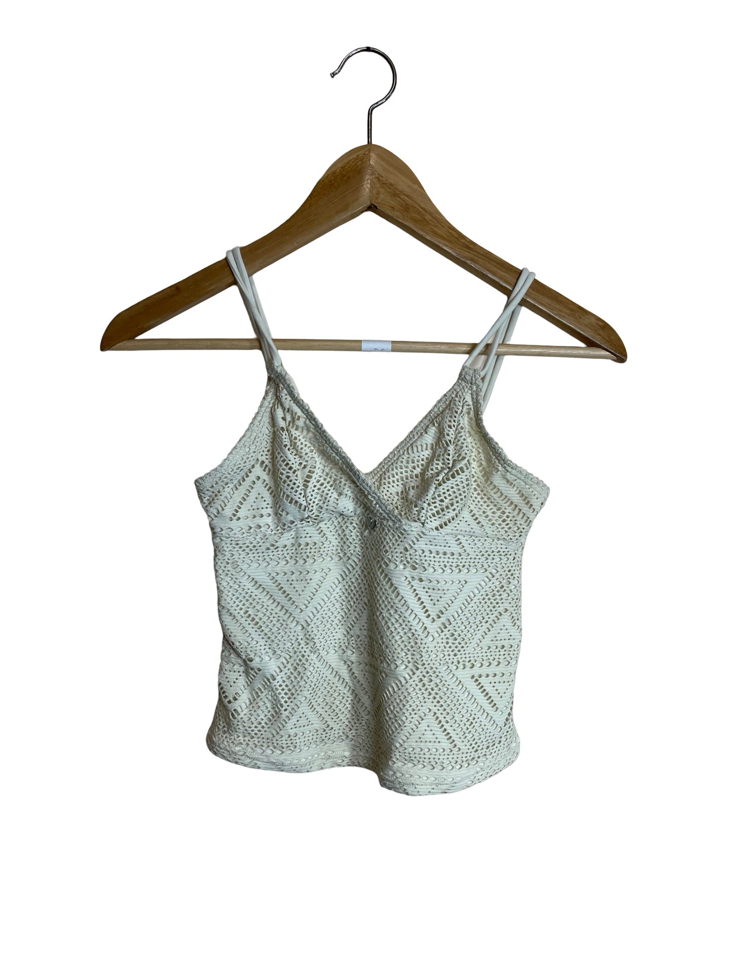 Woman's Crochet singlet top size small - Scroll through thrift