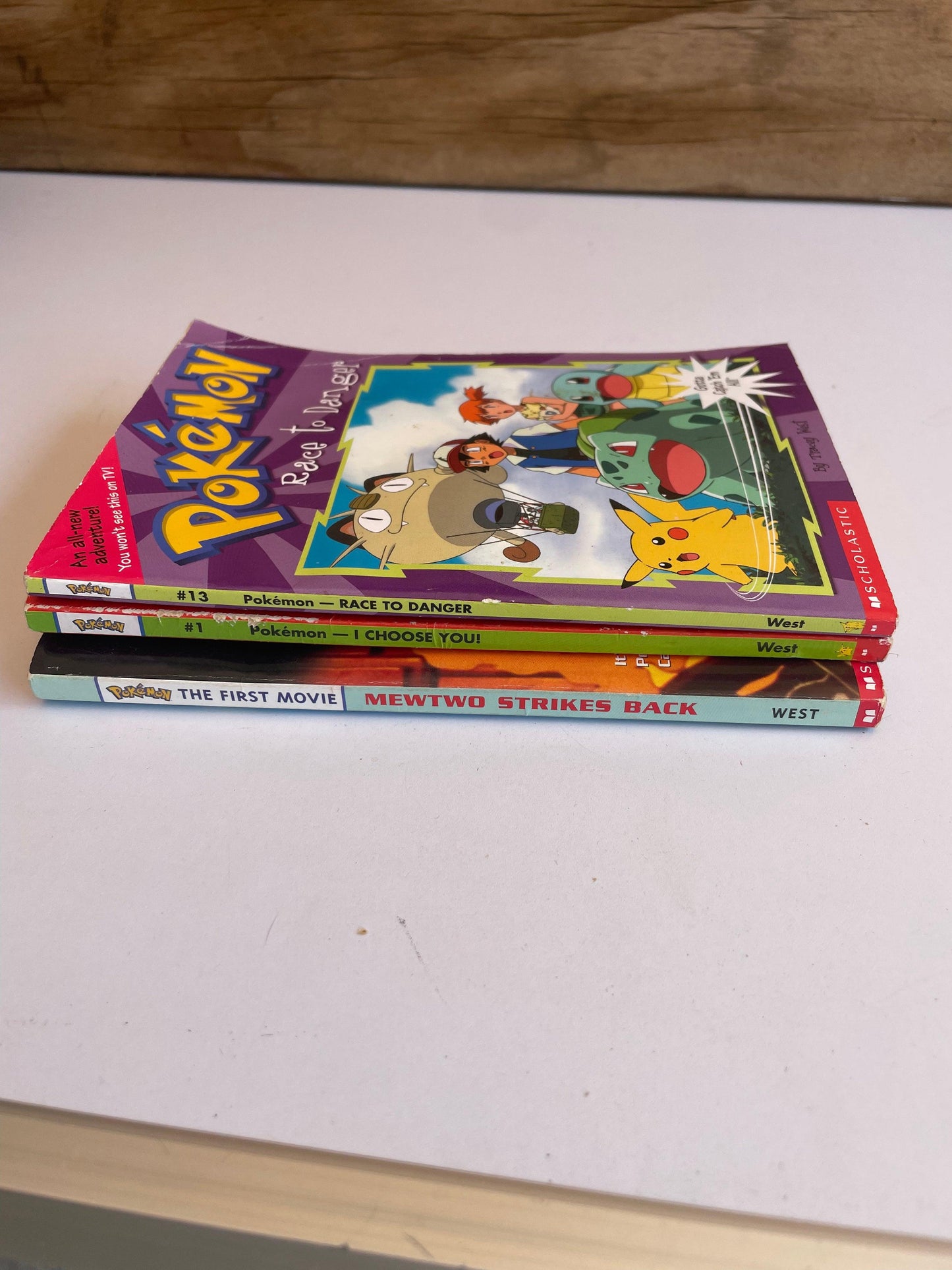 x3 old pokemon books and dragon ball z sticker book - Scroll through thrift