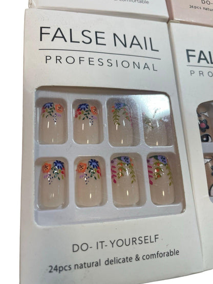 x4 packs of brand new false nails. - Scroll through thrift